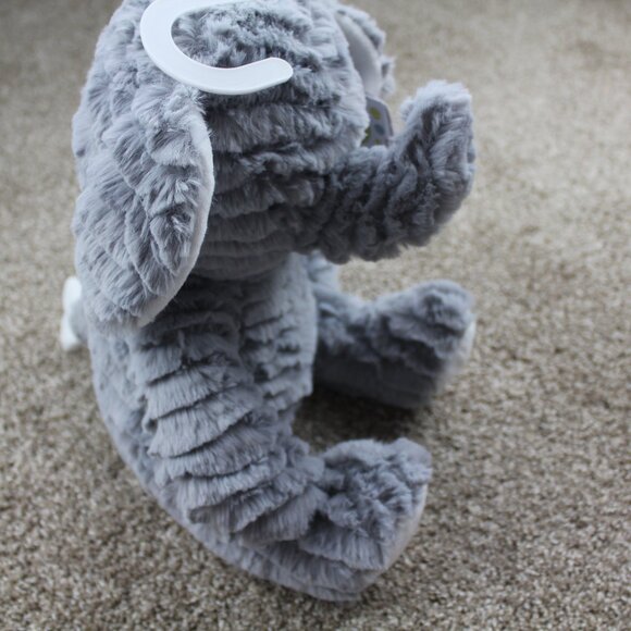 Little Me Elephant Plush Baby Infant Soft Stuffed Toy Gray White 14" NWT - Picture 6 of 7